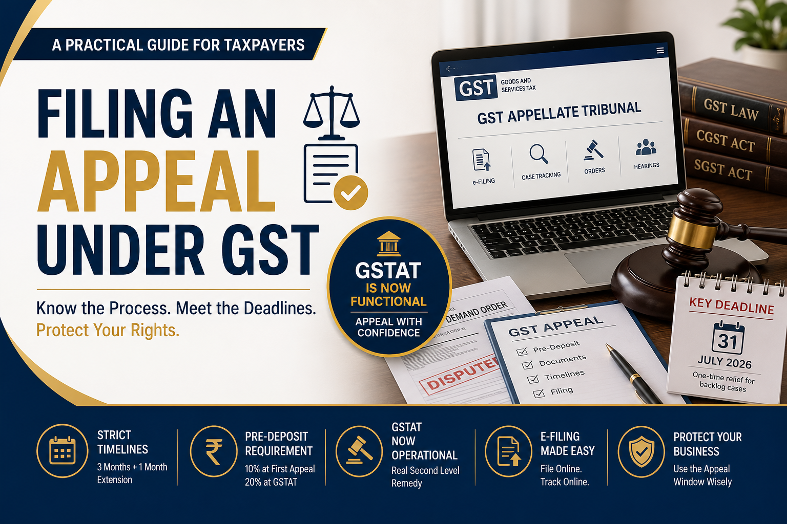 Filing An Appeal Under GST: A Practical Guide For Taxpayers